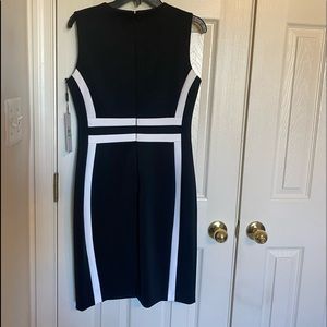 Calvin Klein black and white dress size 8
